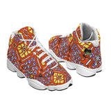 Vibrant Mosaic High-Top Sneakers